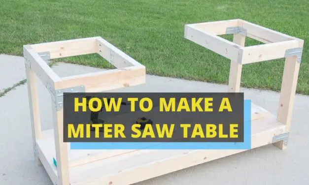 HOW TO MAKE A MITER SAW TABLE – FREE MITER SAW TABLE PLANS