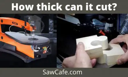 How thick of wood can a scroll saw cut?