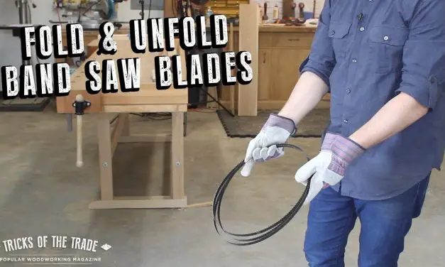 How to Fold a Band Saw Blade?