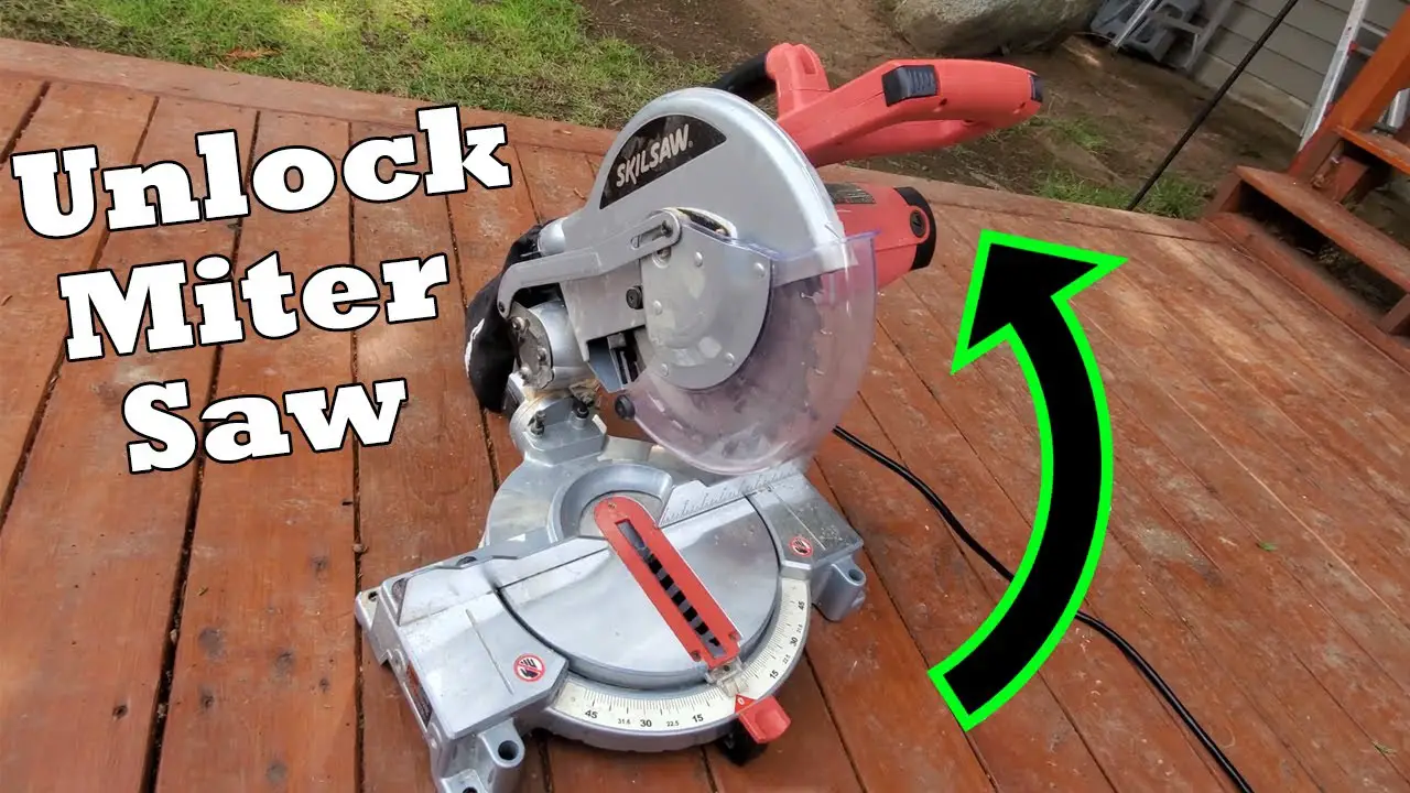 How to Unlock a Miter Saw? SawCafe