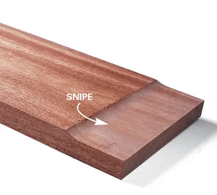 What is Snipe in Woodworking?
